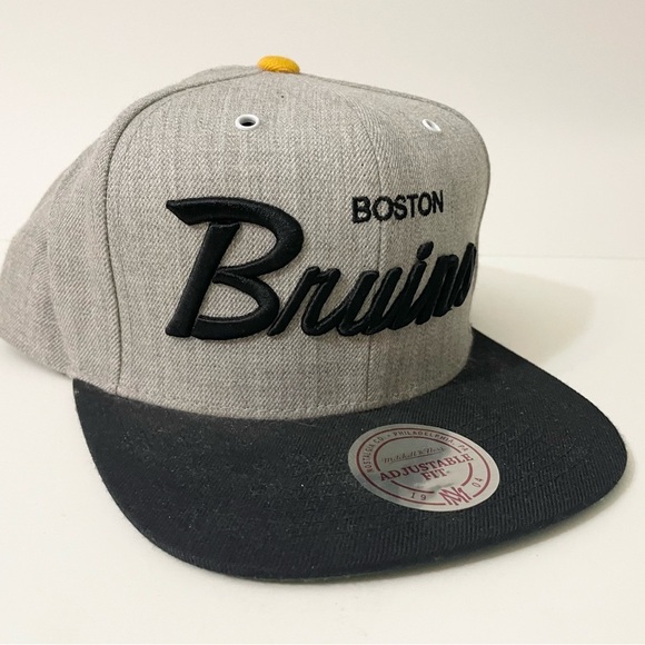 Boston Bruins Snapback Hat Mitchell & Ness Cap NHL - Picture 10 of 16